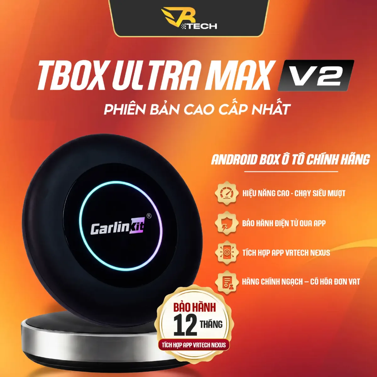 VRTECH Edition | Carlinkit TBOX ULTRA MAX V2 2026 | Android Box Ô Tô | Chip Qualcomm SM6350 | Apple CarPlay & Android Auto | Bảo hành 12 tháng - thumbnail 4